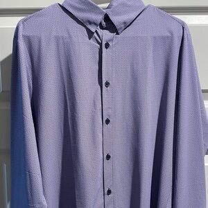 Purple Mizzen + Main long sleeve men’s dress shirt size medium trim